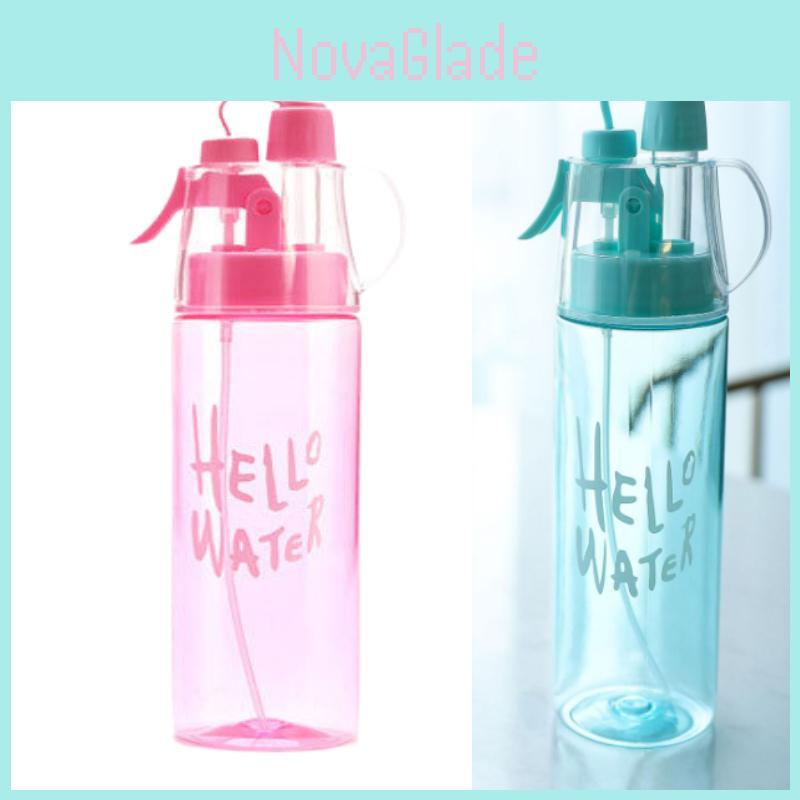 Creative Gift Water Bottle With Mist Spray Function