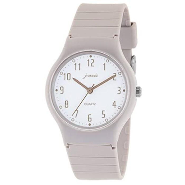 J-AXIS Watch Nuance Color Watch, Colorful Pastel Color, Earth Color, Simple, Easy-to-Read, Lightweight, TCL74-GY, Unisex, Gray, One Size