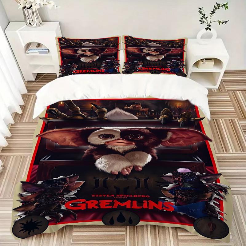 3pcs Gremlins Cover Set,Soft Comfortable Duvet Cover,Guest Room (1*Duvet Cover + 2*Pillowcases, Without Core) yy251024185