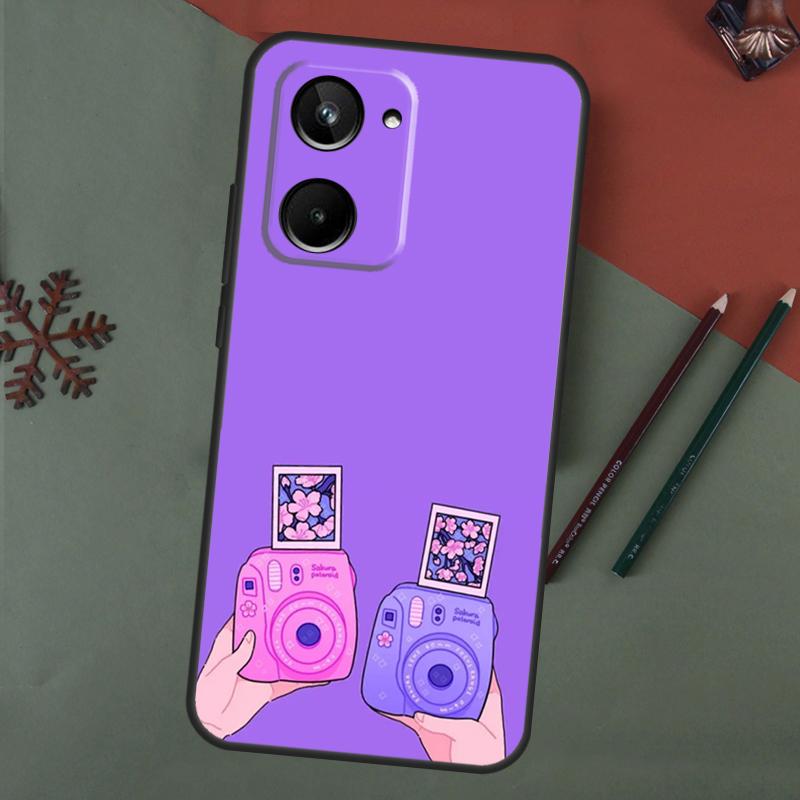 

Фиолетовый эстетичный чехол для Realme C55 C51 C75 C63 C61 C53 C35 C65 C67 C71 11 12 13 14 15 Pro Plus GT6 GT7 Pro Realme GT7