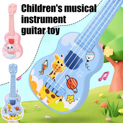 21cm Ukulele Çocuk Gitar Oyuncak Müzik Simülasyonu Oynamak İçin Oyuncaklar Erkek Kız Enstrüman R6O5