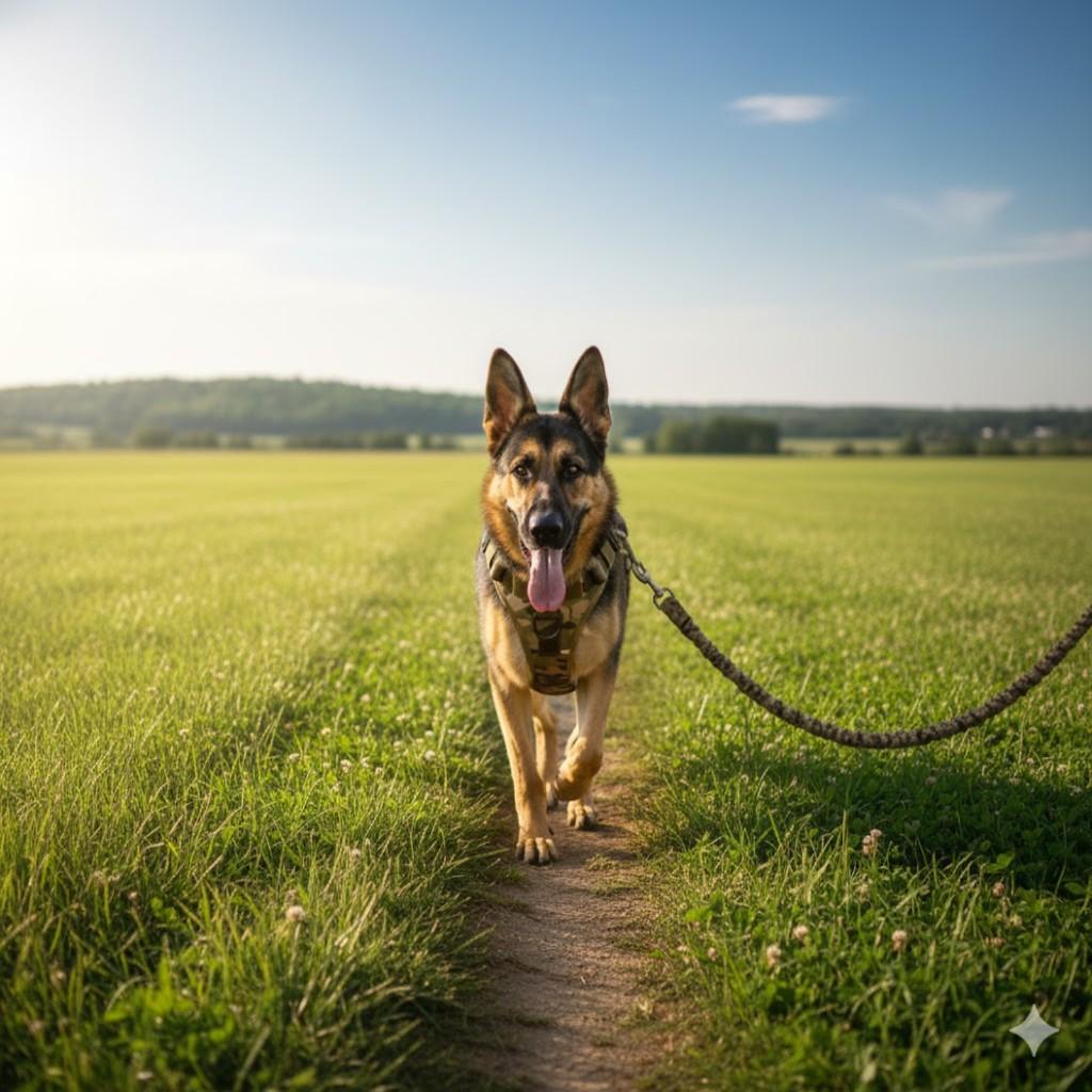 Tactical Leash Harness Nylon Large Dog Dog Vest Pet Chest and Back Collar Set