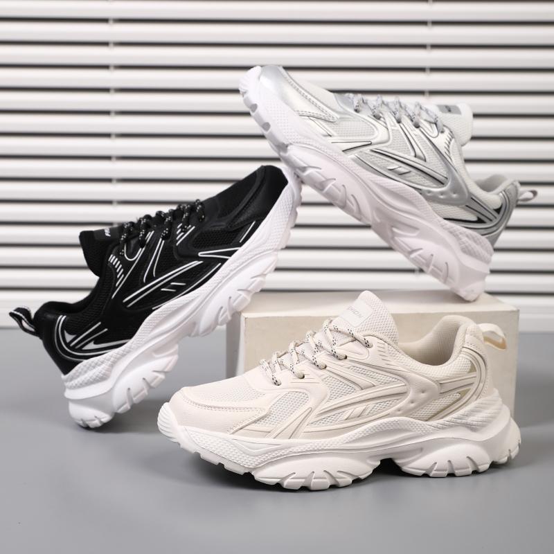 Fashion Fashion White Sneakers Hidden Heels Heightening Walking Work Shoes For Women Summer Casual Sports Breathable Taller Shoes