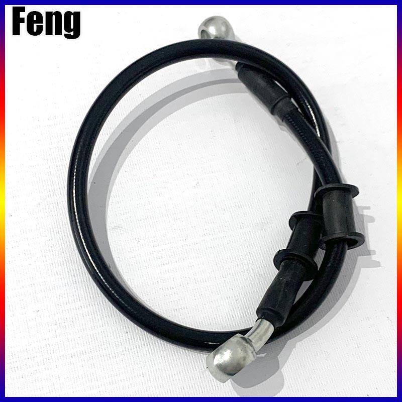 

Lengh 400mm-1500mm Hydraulic Brake Hose Universal Brake Hose Line Steel Brake Cable Banjo Head Both Sides 28 ° For Motorcycle black 40CM