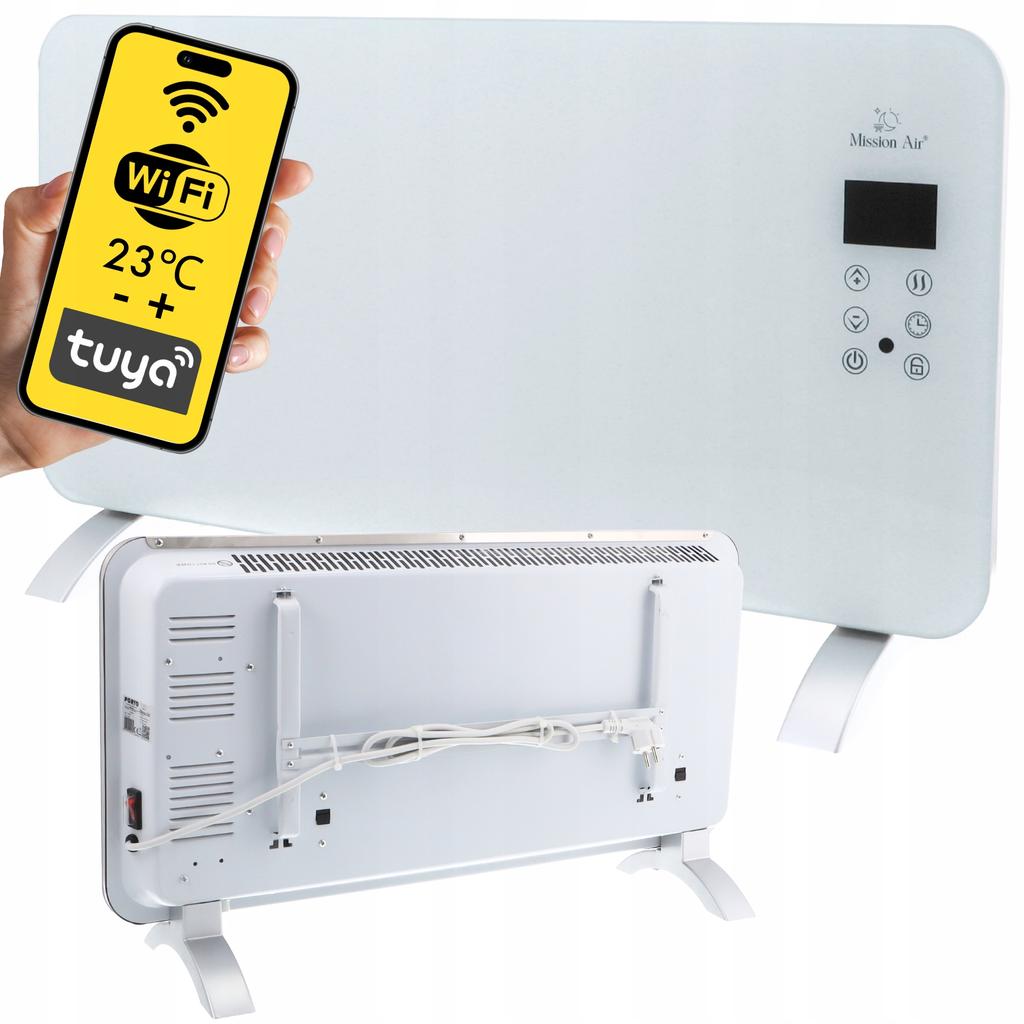 PORTO WiFi 1500W White Convector Heater