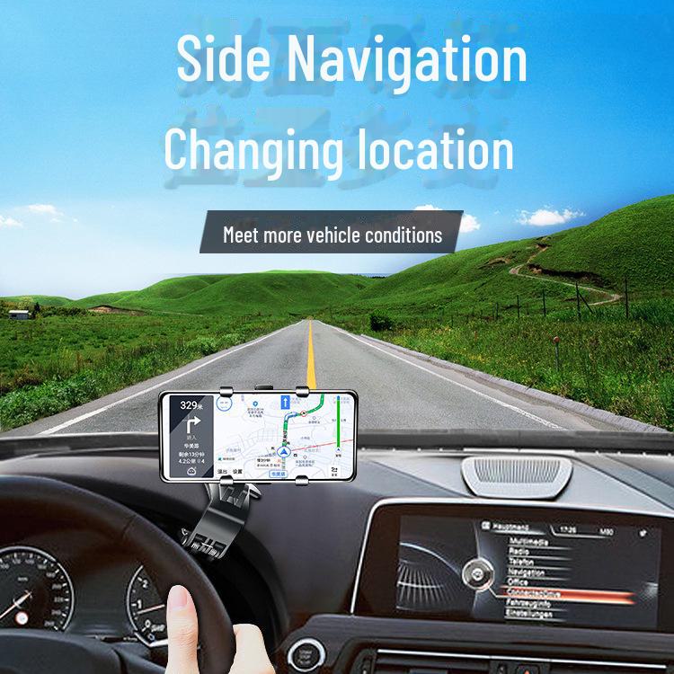 Suport Universal pentru Telefon cu Oglindă Retrovizoare pentru Bordul Mașinii