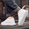 Fashion Fashion Designer Walking Running Vulcanize Shoes Genuine Leather Men's Thick Bottom Shoes Casual Leather Oxford Walking Shoes