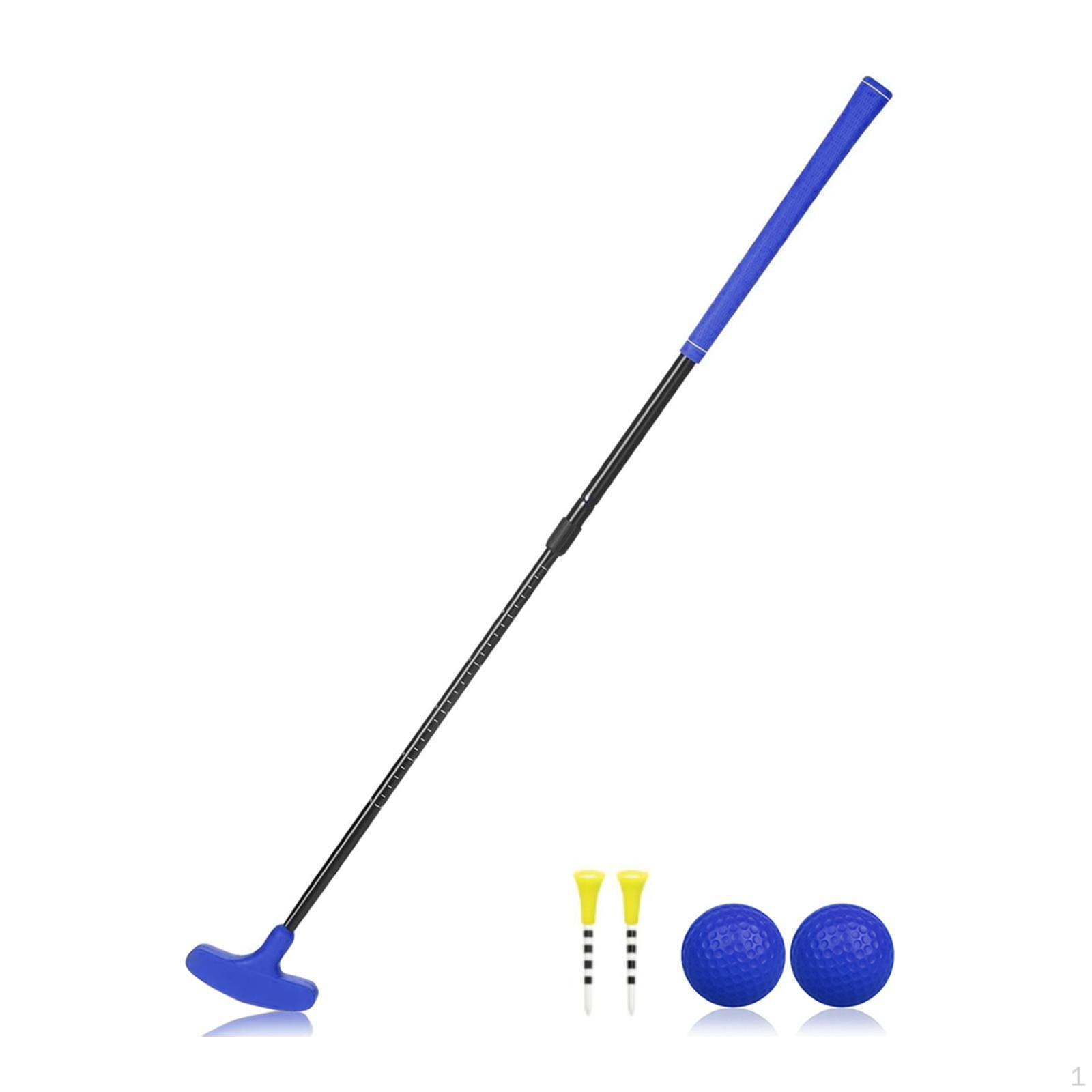 

Регулируемый гольф-паттер для использования правой и левой рукой с выдвижной функцией синий