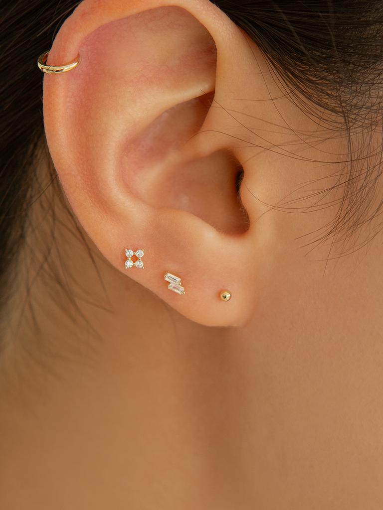 Lunne 14K Starry Star Mini Piercing (14K Gold) #Lfpi05