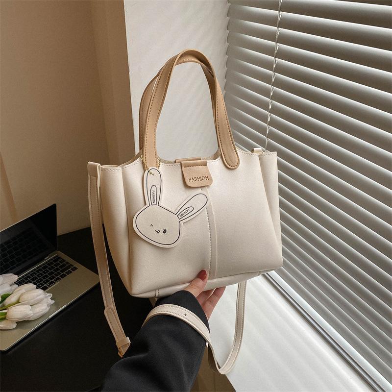 2025 Summer New Fashion Simple Large Capacity Portable Bucket Bag Feeling Foreign Small Bag Women's Shoulder Messenger Bag