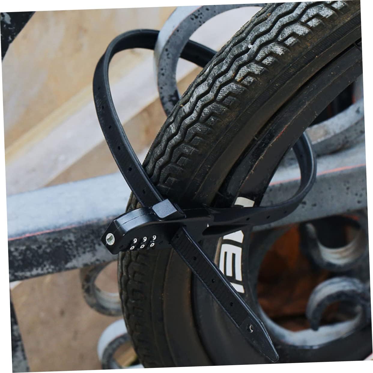 Кабельная стяжка Кодовый замок Металлический замок для велосипеда Замок для велосипеда — фото 6