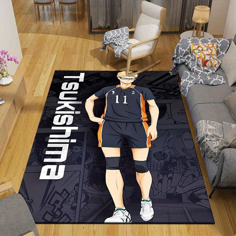 1pc Haikyu!! Pattern Area Rug, Anti slip Non Shedding Stain Resistant Carpet