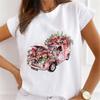 Explosive Sunflower Flower Base Casual White Shortsleeved Womens Tshirt Oversized T Shirt Harajuku Tops