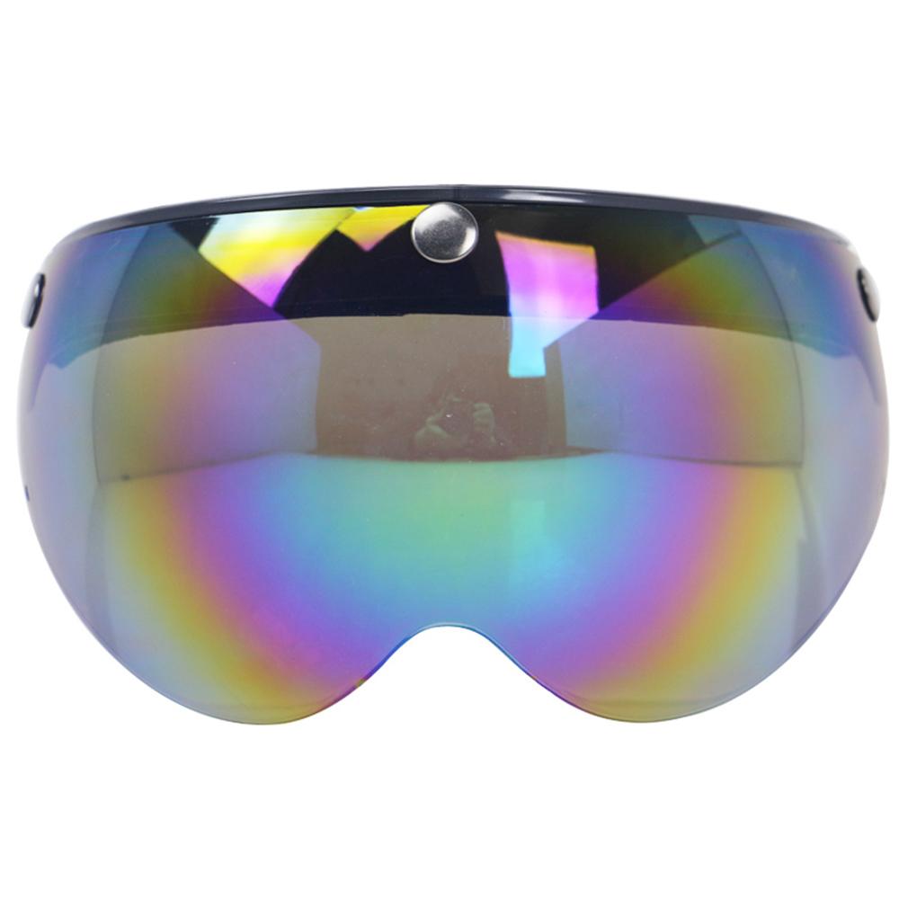 

Универсальный ветрозащитный козырек для мотоциклетного шлема с 3 кнопками, передний откидной козырек, ветрозащитная линза для