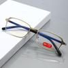 Y22509 Ultra-Light HD Metal Reading Glasses with Anti-Blue Light for Men and Women, Ideal for Middle-Aged and Elderly Eye Protection.