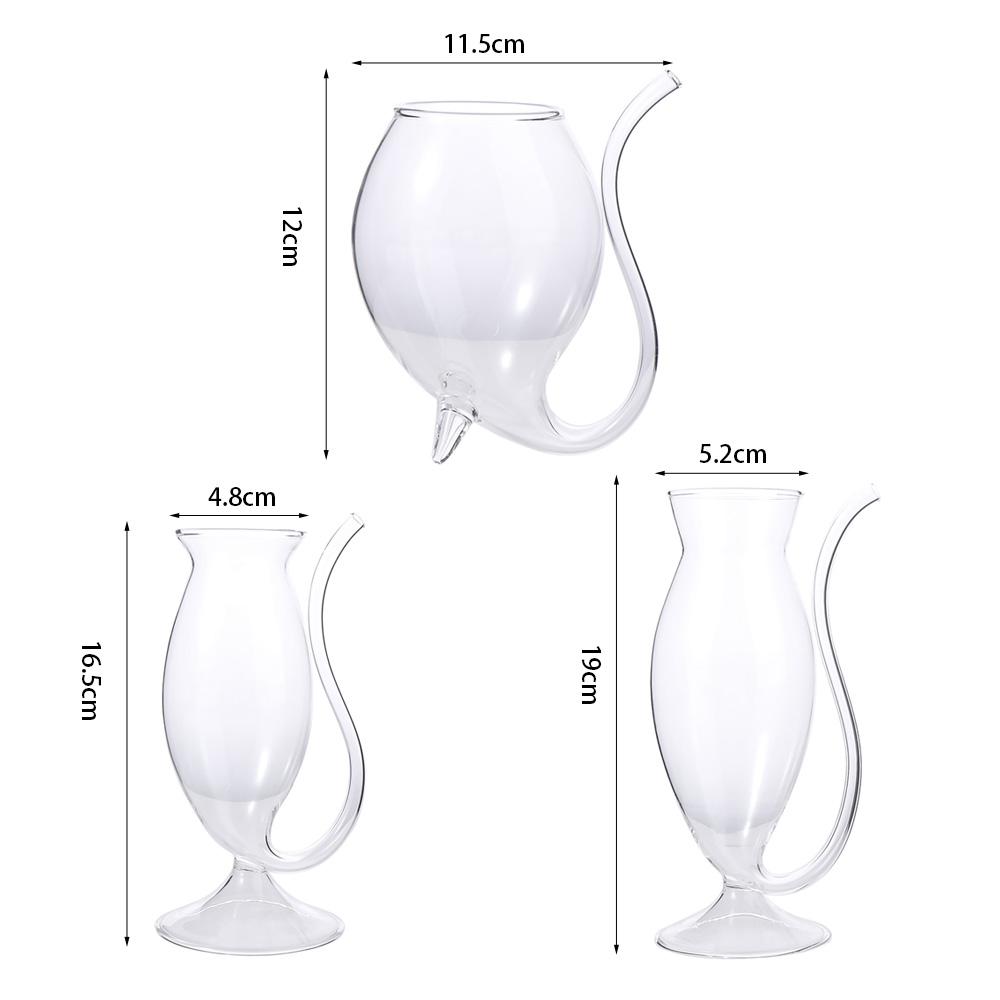 Juices Cocktail Glass Transparent Wine Glasses Molecular Gastronomy Creative Goblet  Bar