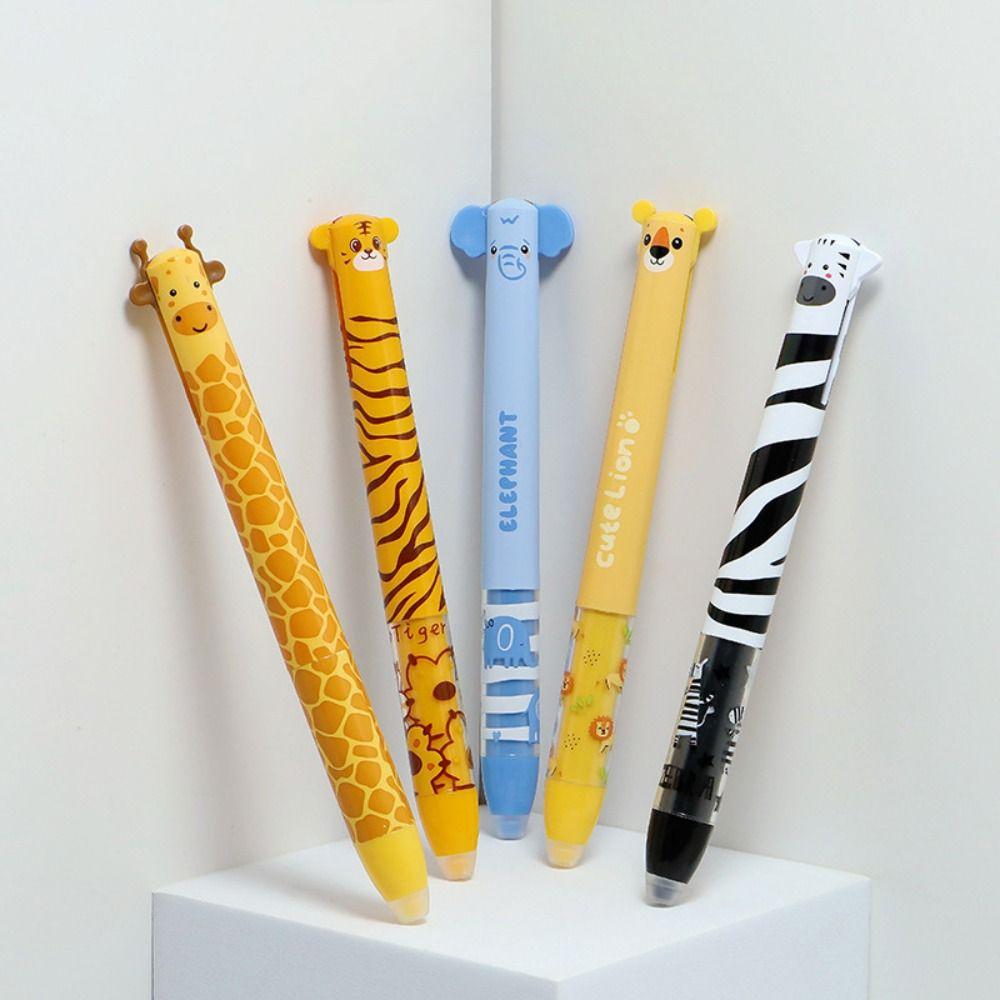 Pix cu bilă șters Design animal Pix neutru Pix cu gel de desene animate Test student
