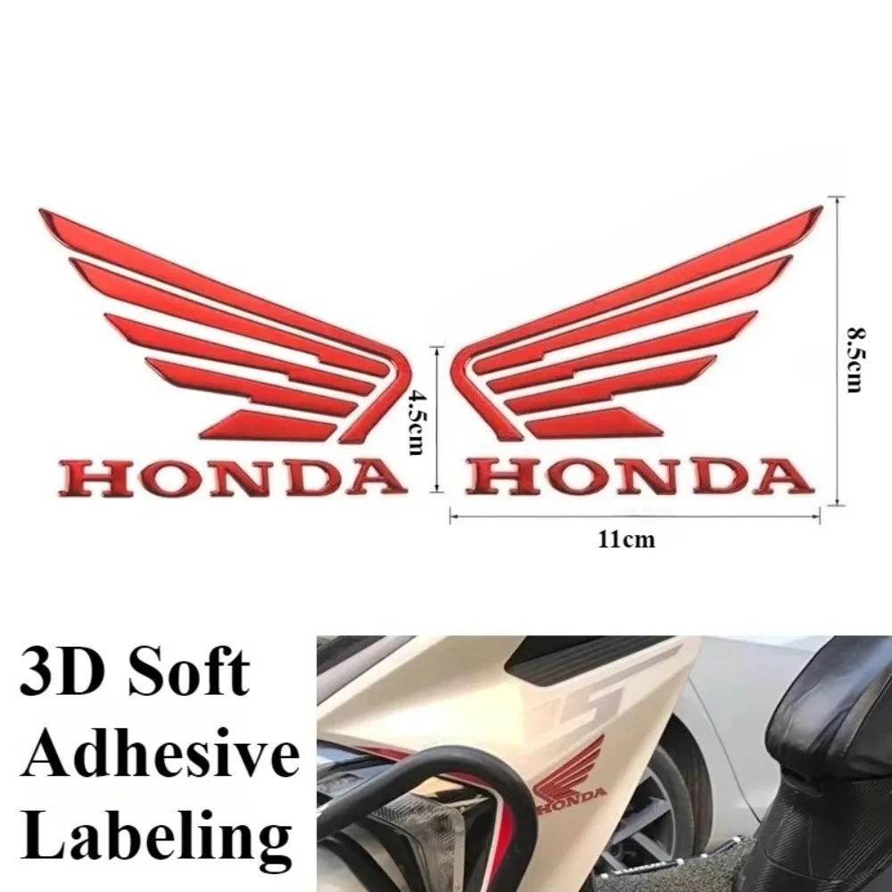 PYYG6 3D Flying Wing Rubber Round Label Set Motorcycle Decoration and Modification Accessories Honda StickersPCX125PCX160CBRCBR650R