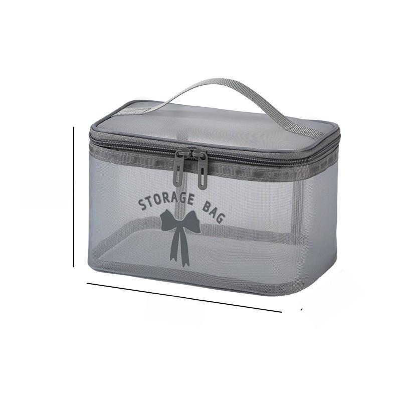 Nylon Breathable Travel Makeup Bag With Mesh Design For Women Compact Organizer