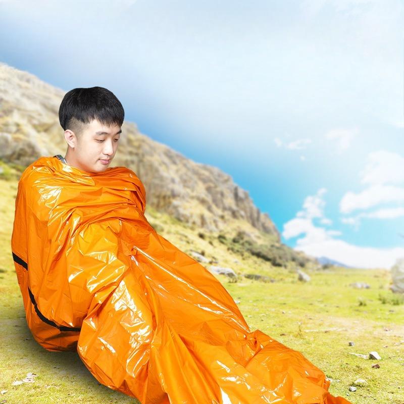 1 PC Thickened Thermal Insulation Emergency Blanket, Emergency Tent, Emergency Sleeping Bag, Outdoor Insulation Pad