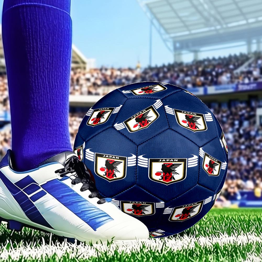 Japan Football Association Emblem Size 5 Soccer Ball, Suitable for Training and Matches, High-Elasticity, Wear-Resistant Material Gift for Fan