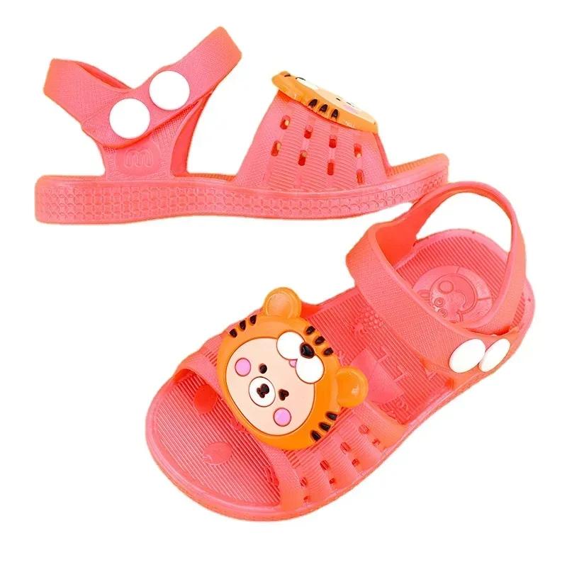 Baby Girls Shoes Hole Sandals 2025 New Children‘s Shoes Beach Indoor Cute Non-slip Soft Bottom Sandals Kids Sandals