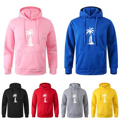 Men's Multi - Color Fashionable Printed Pocket Sports Fitness Casual Pullover Sweatshirt Hoodie