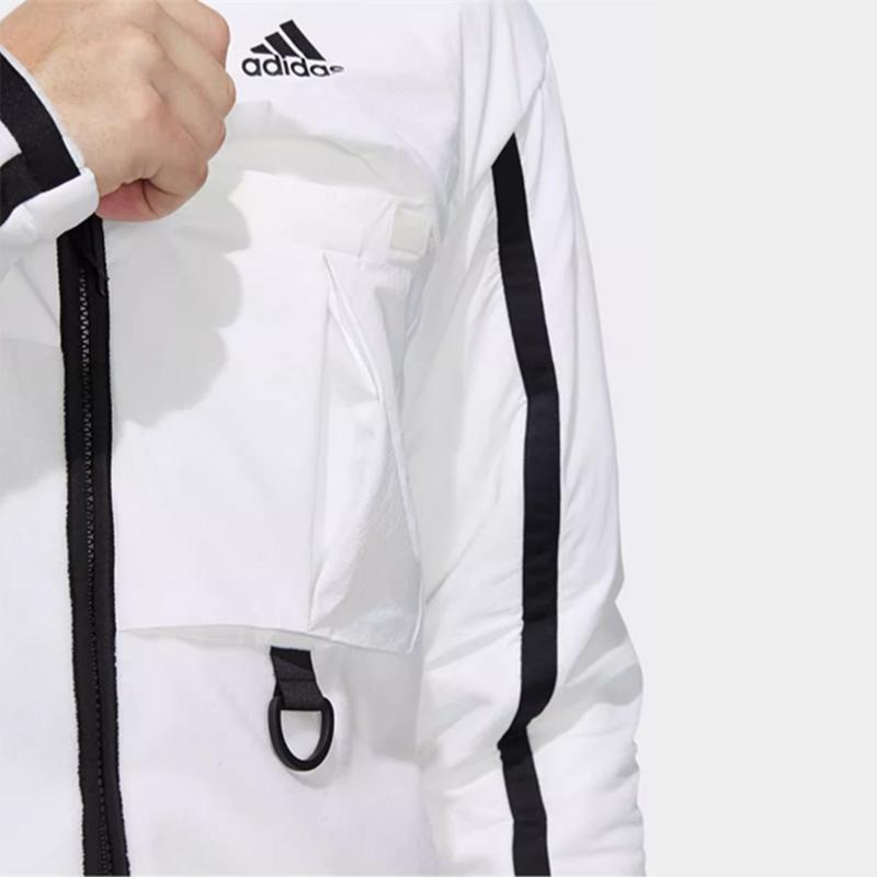 Adidas Sports Lifestyle Series Casual Fashion Versatile Jacket Unisex Jackets White H13795