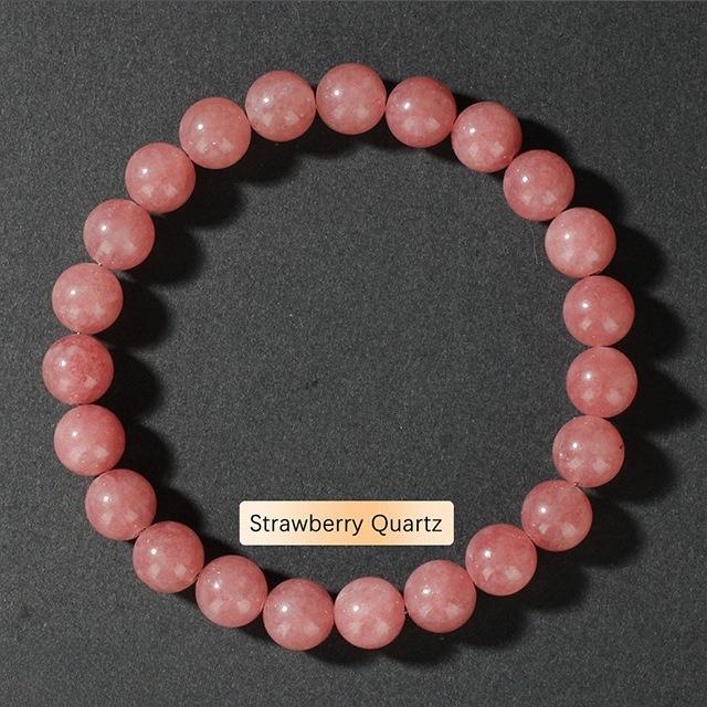 Festive Gifts Assorted Natural Stone Beaded Bracelet Set Crystal Fashion Jewelry For Men And Women Daily Wear Simple Versatile Accessory