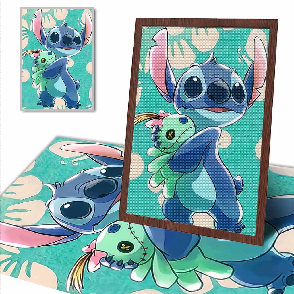 Full Round Diamond Painting Stitch and His Toys Princess Art Rhinestone Picture Mosaic DIY 5D Cross Stitch Embroidery Home Decoration