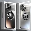 AG Matte Lens Glass Protect Magnetic Case For iPhone 17 16 11 12 13 14 Plus 15 Pro Max Air Phone Magsafe Wireless Charge Cover