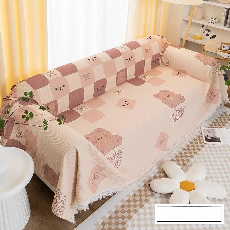 

Чехол для дивана из хлопка и льна, высококачественный, новый стиль, нескользящий, универсальный, на все четыре сезона, подушка для дивана с защитой от царапин от кошек 180*130cm