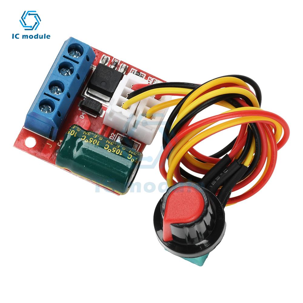 Mini 5A PWM Motor Speed Controller Module DC 4.5-35V Brushless Motor Driver  LED Dimmer Speed Control Switch Board