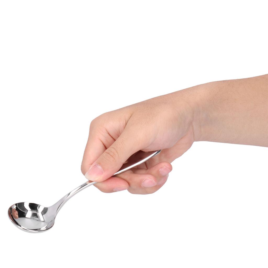 Coffee Cupping Spoon Stainless Steel Milk Foam Dessert Cake Ice Crm Spoon