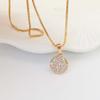 Unique Design Gift Items Diamond Wedding Engagement Jewelry Beautiful Gold Plated Pendants Necklace
