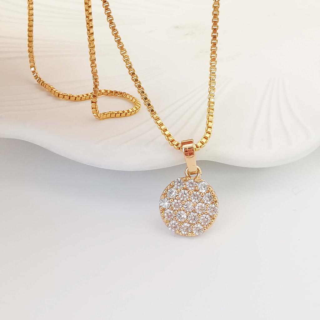 Unique Design Gift Items Diamond Wedding Engagement Jewelry Beautiful Gold Plated Pendants Necklace