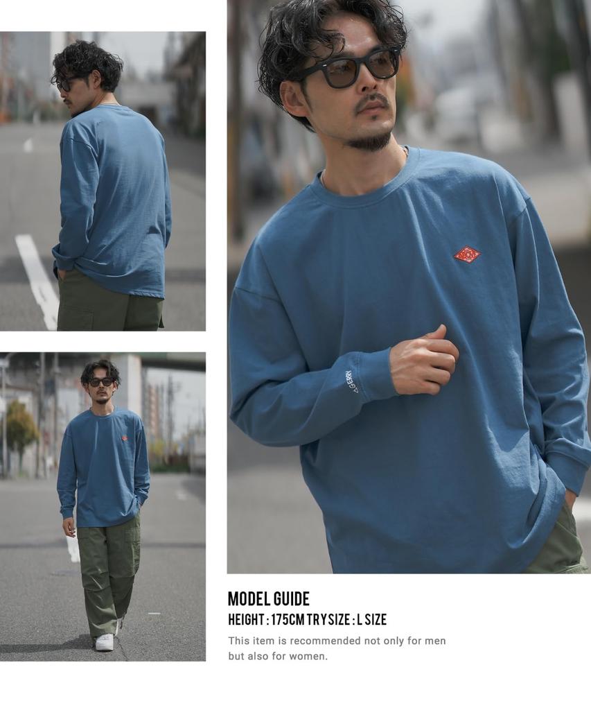 Improbes Casual [GERRY] Custom Diamond Patch Long Sleeve T-Shirt, Men's, Purple