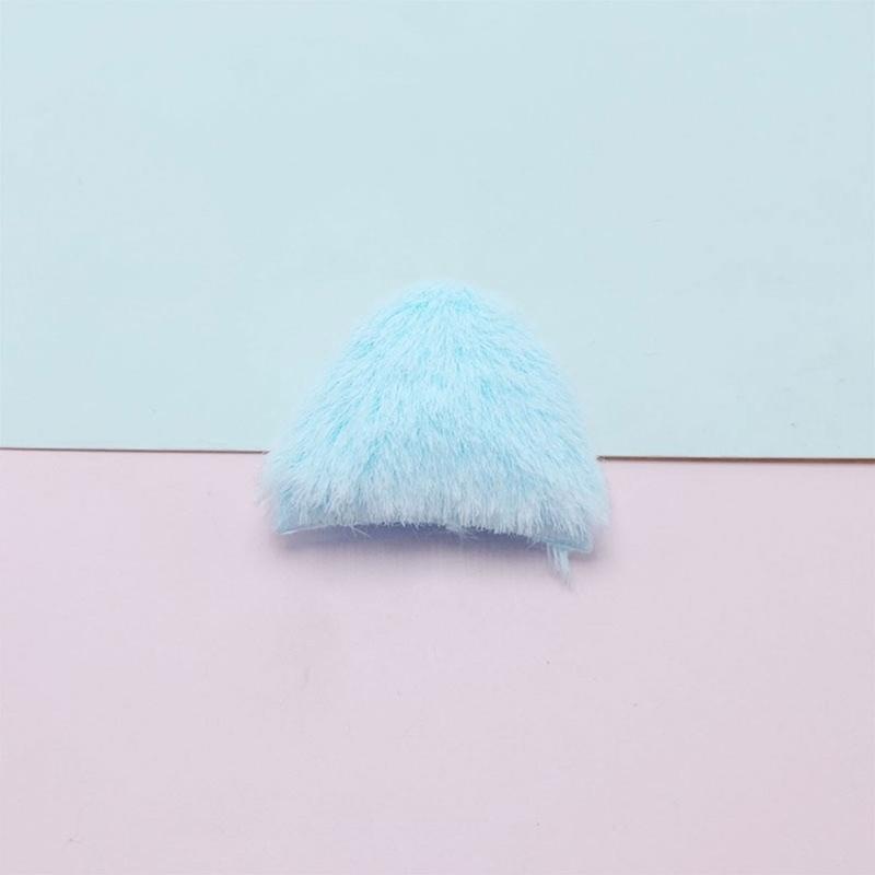 10 Pcs Handmade DIY Hair Clips Cat Ears Lovely Furry Hair Barrettes Hairpin for Creative Hair Styling Accessories