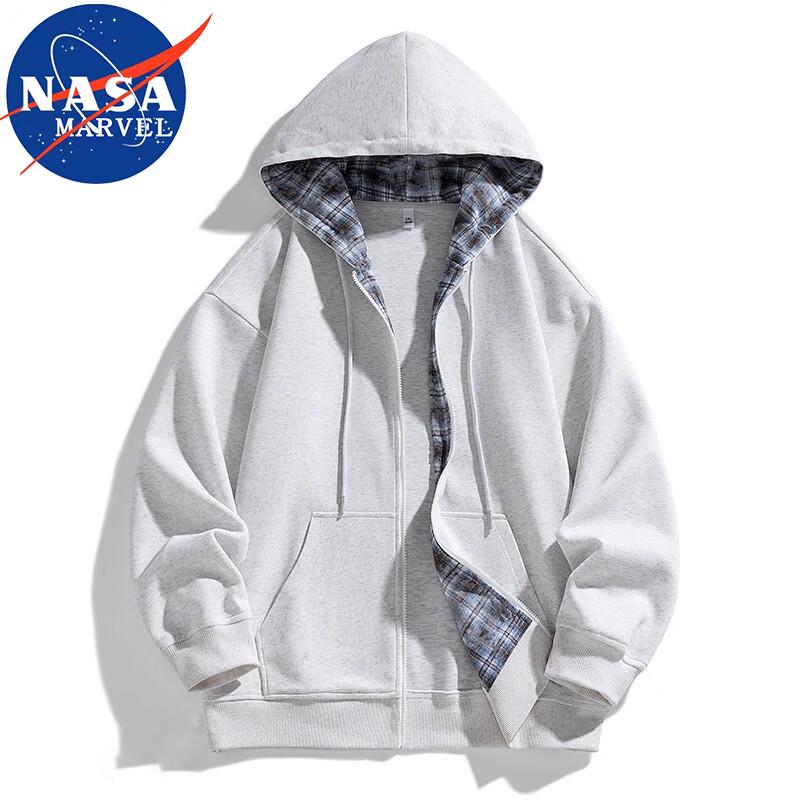 NASA MARVEL Men's Zip-Up Hooded Sweatshirt