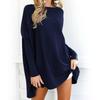 T Sleeves Long Shirt Women Clothing Solid Color Round Neck Breathable Fashion