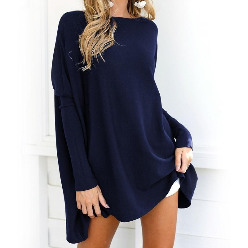 T Sleeves Long Shirt Women Clothing Solid Color Round Neck Breathable Fashion