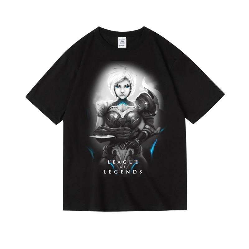 2024 Games LOL League of Legends Men's Printed Women's Cotton Crew Neck Short Sleeve Half Sleeve T-Shirt Men's Women's T-Shirt