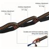 2M Multi-Schlaufen Verstärkte Polyester Hängematten Gurte 200kg Maximale Belastung Strapazierfähiges Verstellbares Utility Spanngurt für Camping Reise