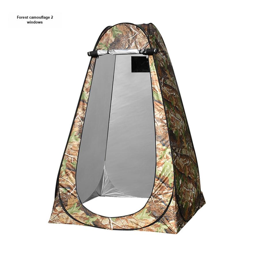 Outdoor Quick Change Shower Tent with Toilet, Sunscreen, Breathable, Portable, Home Use, Thickened Warm, Single Layer Bathrobe