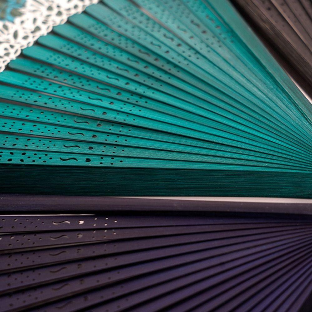 With Tassel Folding Fan Change Color Dance Fan Chinese Style Summer