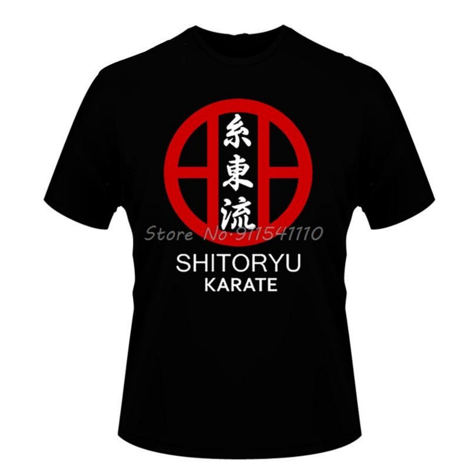 

Best Gift Men s T-Shirt Shitoryu Karate T Shirt Fashion Short Sleeve Men Tshirt Cotton Tee Shirts Tops T-shirt Streetwear XXXXXL чорний