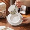 Shangqi Lily of the Valley Ceramic Coffee Cup & Saucer Set
