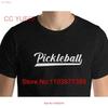 Pickleball Ts S for Him Ladies T Shirt Play Minimalist Pickle Ball Vintage Washed Casual Top For Everyday Wear Designer Clothes