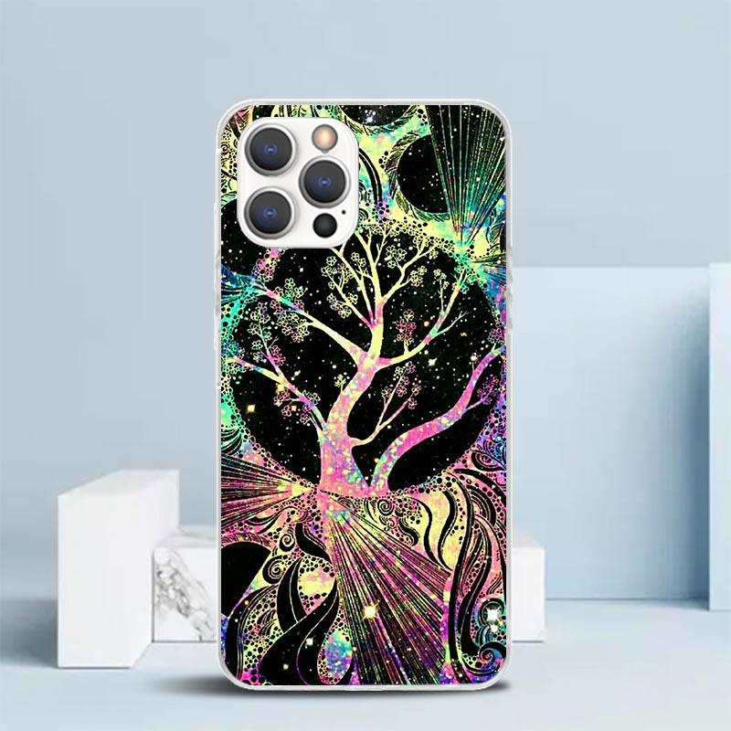 Mandala Sunflower Mandala Phone Case For IPhone 16 17 Air 16E 15 14 Plus 13 Mini 12 11 Pro Max 7 8 + SE 2020 Soft TPU Back Cover