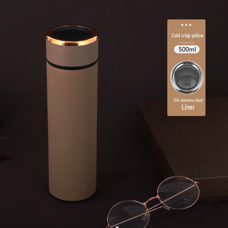 Guochao Chytrá termoska: Nerezový hrnek s displejem teploty - Elegantní čínský styl, obchodní dárek s vlastním logem